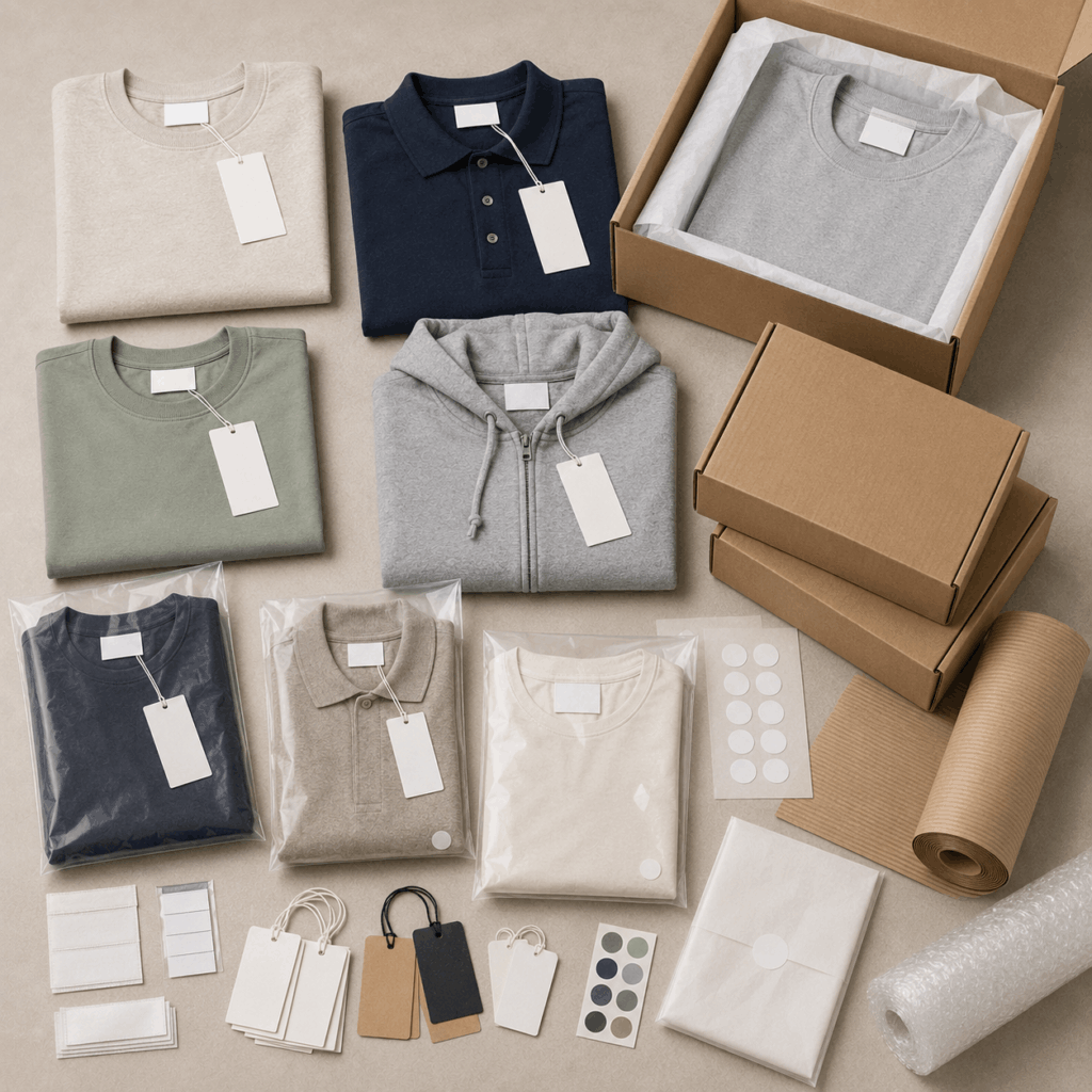 Private label apparel packaging and export preparation for international brands
